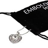 ガールフレンドギフトバレンタインの記念日母の日クリスタルハートペンダントシルバーネックレスジュエリーギフト