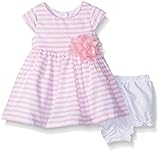 Marmellata Baby Girls' Pretty Spring Summer Party Dress Pink Stripe 0-3 Months [並行輸入品]