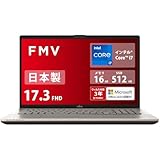 富士通 ノートパソコン 日本製 FMV LIFEBOOK WN1/J3 (MS Office 2024/Win 11/17.3型/Core i7/16GB/SSD 256GB/スーパーマルチドライブ) NHシリーズ AZ_WN1J3_Z637