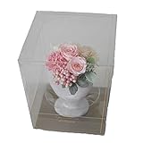 パラボッセオリジナル プリザーブドフラワー プロバンス ピンク 横幅10cmx10cmx高さ13cm preserved flowers