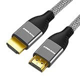 SOEYBAE 4K HDMI ケーブル 1M、ウルトラハイスピード HDMI 2.0ケーブル、4K@60Hz HDR編組コード、イーサネット/ARC付き18Gbps高速、3D、HDCP 2.2、ARC、PS-5/4/3/4K HDTV/モニター/プロジェクター/ラップトップ/Xbox/ブルーレイ/コンピュータに対応