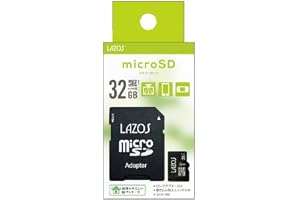 LAZOS マイクロSD 32GB MicroSD マイクロSDHC 記録 デジカメに ビデオに スマホに ドラレコ メモリカード ラソス Lazos MicroSDHCカード 32GB class10 L-B32MSD10-U1