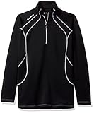 LPGAレディースMeganレイヤー長袖プルオーバー、ブラック、XXL