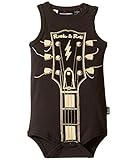 [ロックユアベイビー] Rock Your Baby メンズ Headstock Bodysuit (Infant) ワンピース Charcoal 6-12 Months (Infant) [並行輸入
