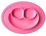 (デイリー スウィート)Daily Sweet　 子供食器　プレート　ハッピーマット　遊び食べ　離乳食 食器　吸着ランチマット (ピンク)
