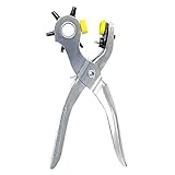 多機能 ベルト パンチ 75個ボタン付 6サイズ 回転式 ダイアル 穴あけ ポンチ 革細工 裁縫 TEC-BELPAND