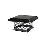 Shelter sc1216亜鉛メッキスチール煙突キャップ 18" x 18" SC1818 1