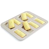 CHEFMADE フィナンシェ 型 (Financier)・ケーキ型 8ヶ取 粘りにくいケーキ型 バレンタインデー プレゼント