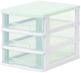 サンコープラスチック 収納引き出し ストッキー SA-403 A4タイプ ライトグリーン 約幅26.4×奥行34.9×高さ28.1cm 452924