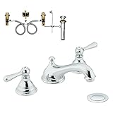 Moen klki-d-t6105cr Kingsley 2ハンドルlow-arc洗面所蛇口、クロム
