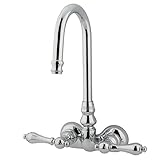 Kingston Brass CC72T1 Vintage Leg Tub Filler, Metal Lever Handle, Polished Chrome [並行輸入品]