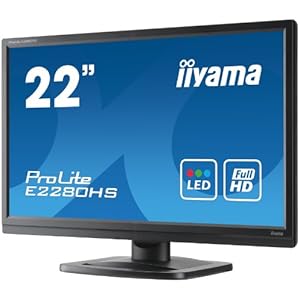 iiyama ProLite E2280HS-B1 21.5型ワイド液晶ディスプレイ Full HD 1920ｘ1080モード対応 [PC]