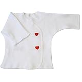 【低出生体重児】【早産児】【未熟児】【IUGR】【NICU】用　ベビー服：　長袖トップス　ハート 2300～3600ｇ