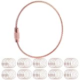 Pstyle. ワイヤー アクセサリー パーツ 全長15cm 50本セット PST-045 (ローズゴールド)