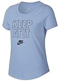 (NIKE) ナイキ ナイキ YTH ガールズ KEEP AT IT Tシャツ (415) ロイヤルティント/(サンダーブルー) Tシャツ(913191) (415) ﾛｲﾔﾙﾃｨﾝﾄ/ｻﾝﾀﾞｰ 1