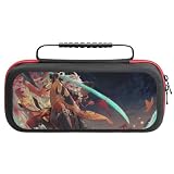 Switch ケース Switchカバー 原神 楓原万葉 カズハ スイッチケース Switch有機elモデル対応 Switch ゲーム機保護ケース Switch収納ケース 互換性のある 保護カバー ゲームカード収納 ゲーム機収納袋 収納バッグ キャリングケース 大容量 耐衝撃 防塵 防水 持ち運び便利 擦り傷防止 おしゃれ 人気