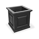 Mayne 5865-B Nantucket 16x16 Planter Black