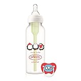 Dr. Brown's Holiday Options Bottle 1- 8 oz. bottle with 1 Prevent Pacifier - Snow Cute [並行輸入品]