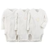 Carter's （カーターズ） :: ロンパース ボディスーツ ボディースーツ 長袖 3枚組 綿100% :: 3-Pack Side-Snap Bodysuits :: 3M (55-61cm) 