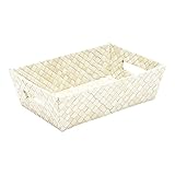 小物入れ トレー パンダン 持ち手付きバスケットトレイ [S] [ナチュラル] 小さい 収納 整理整頓 天然素材 アジアンテイスト 雑貨 南国リゾート