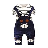 Mimoonkaka 子供服　幼児 キッズ ボーイズ 赤ちゃん パーティー スポーツ　ビアード Tシャツトップス+パンツ ベイビー ガールズ プリント 衣装セット 超可愛い　おしゃれ 涼しい　春夏