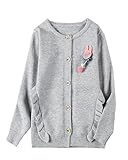 女の子 カーディガン 子供服 女児 ガールズ アウター キッズ かわいい おしゃれ 上質 ハート柄 防寒 通園 通学 お出かけ お祝い ギフト ファッション 90～130cm 90cm 100cm 1
