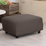 スーパーフィット2WAYストレッチオットマンカバー＊マリオン 1枚（ブラウン）