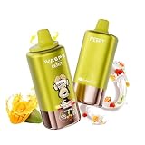 【WASPE 100000】電子タバコ 使い捨てWaspe & Remit 100,000パフス 4in1デュアルメッシュコイル Type-C充電 持ち運びシーシャ10フレーバー 人気 ニコチン無しタール無し ベイプ (ストロベリー·バナナ＆ストロベリー·レッド·ブル＆ストロベリー·マンゴー＆ピンク·レモネード)