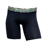(ボディーワイルド)BODY WILD Season style ロングボクサーブリーフ（前とじ）キリッパ表起毛＋ＬＩＰ BWF389G 97 ブラック M