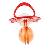 Baosity 全3サイズ 乳首のおしゃぶり シリコーン 赤ちゃん歯科矯正 - 赤, 5-8M