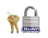 Master Lock(マスターロック) 積層ラミネート シリンダー式南京錠 29mm 4本キー 7JAD