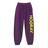 HOORAY(フーレイ) パンツ ダンス 衣装 ヒップホップ ハートスタースウェットスウェットパンツ M パープル