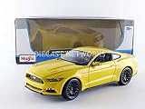 Maisto - 31197y - フォードマスタングGT 2015 - スケール1/18 - イエロー