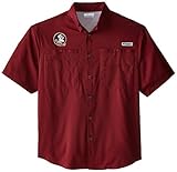 Florida State SeminolesメンズColumbiaガーネットTamiami釣りシャツ XL レッド
