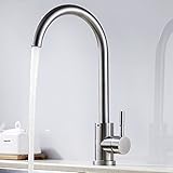 キッチン用水栓 シングル混合水栓 蛇口 洗面用水栓 キッチン 水栓 取り付けホース付き 冷 温 切換え
