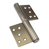 クマモト ステンレス KJ面付丁番 3×127 左右兼用 2枚セット アンバー K-33W-127