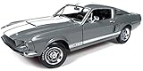 1967 Ford Shelby Mustang GT-350 Medium Grey Metallic 50th Anniversary Limited Edition to 1002pc 1/18 by Autoworld AMM1060