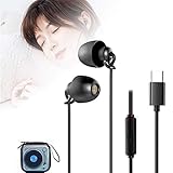 寝ホン,USB-C TYPE-C イヤホン有線 寝ごこちホン カナル型イヤホン 就寝用 在宅勤務用 TV会議用 ノイズ遮断 遮音性高い マイ