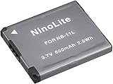 NinoLite NB-11Lh 互換 バッテリー IXY 430F / 420F / 220F / 110F / 100F / 90F PowerShot A4000 IS / A3500 IS / A3400 IS / A2600 / A2400 IS / A2300 等 対応