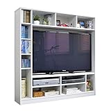 テレビ台 ハイタイプ 壁面家具 リビング壁面収納 50インチ対応 TV台 テレビラック ゲート型ＡＶボード 135cm幅 (ホワイト)
