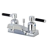 Kingston Brass FB201DKL Kaiser 4-Inch Center Set Lavatory Faucet with Plastic Pop-up, Polished Chrom