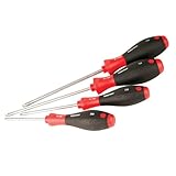 Wiha 35894 SoftFinish Cushion Grip Drivers, Square Tip, 4 Piece Set, No. 0, 1, 2 and 3 by Wiha