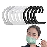 (10枚入) シリコンイヤーフック 拡張フック 耳が痛くない 補助道具 エクステンションフック 調節可能な 再利用可能 アクセサリー