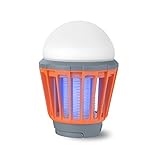 蚊取り器 NoYuo 電撃殺虫器 2way 蚊取りと照明 ランタン 多機能 USB充電式 LED搭載 全身防水 2000mAh容量 携帯便利 UV光源誘引式 安心 無害 室内 アウトドア キャンプ 夜