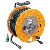 エスコ ＡＣ１２５Ｖ／１５Ａ／３０ｍコードリール（極太／アース付） EA815DB-30E