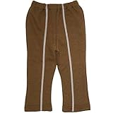 【本体綿100％】【日本製】ライン入り ロングパンツ ブラウン◇80cm