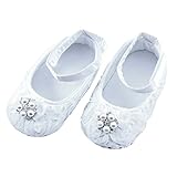 Domybest　ベビーシューズ　フォーマル　ファーストシューズ キッズ靴　シューズ　女の子　フラワー　プリンセス風　春　夏　秋　通気性よく　軽量　　可愛い　柔かい赤ちゃん歩行靴　撮影　出産祝い　結婚