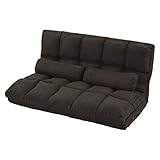 ソファベッド セミダブル 折りたたみ リクライニング 14段階 ソファ マットレス 3WAY スエード調 ブラック