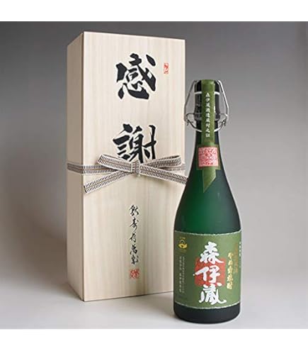 Amazon.co.jp: 森伊蔵 金ラベル 720mlと魔王 720ml 感謝のギフト箱 金