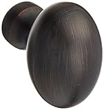 Amerock BP53014-25PACK Allison Value Hardware 1-3/8 Inch Long Oval Cabinet Knob, Oil Rubbed Bronze b
